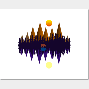 Mountain bear Posters and Art